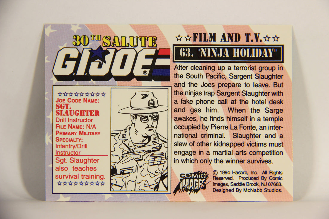 GI Joe 30th Salute 1994 Trading Card #63 Ninja Holiday ENG L007409