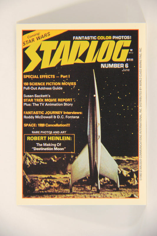 Starlog 1993 Trading Card #1 Destination Moon "Cover Number 6" L007569