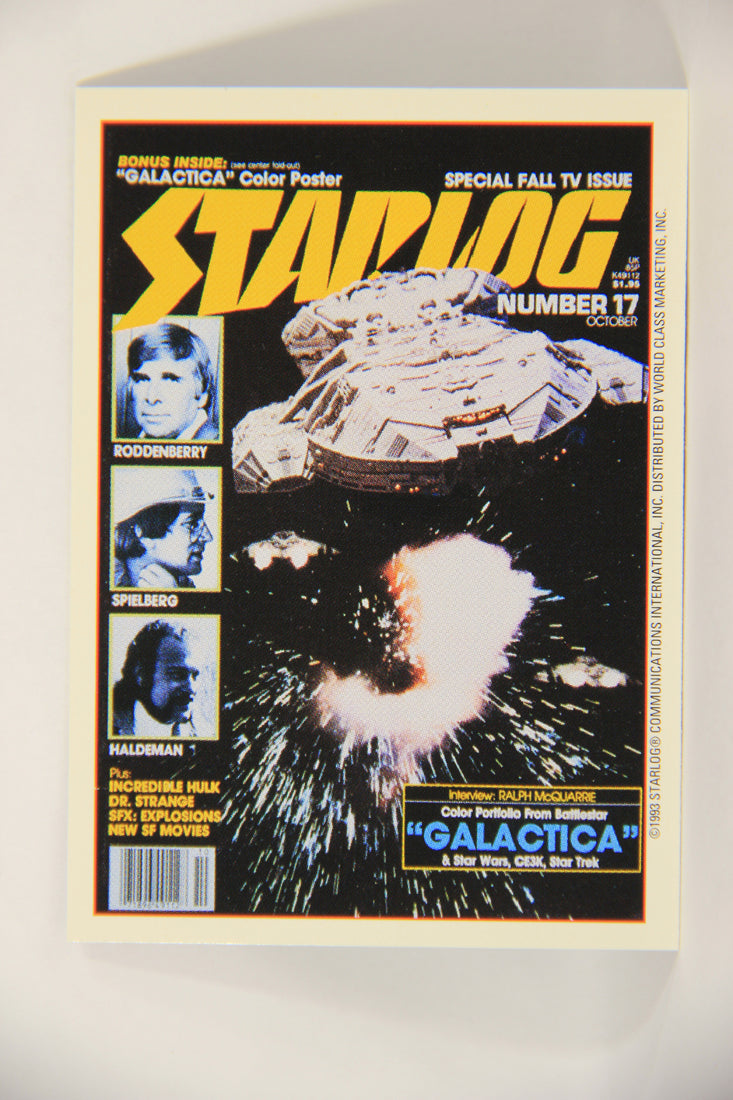 Starlog 1993 Trading Card #7 Battlestar Galactica "Cover Number 17" L007575