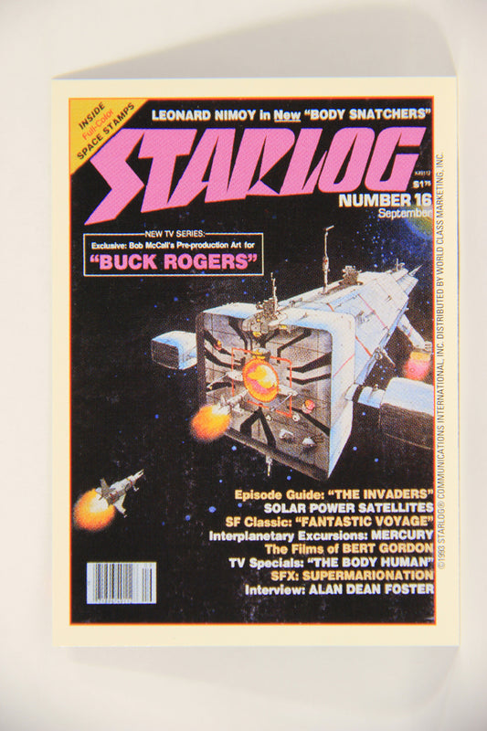 Starlog 1993 Trading Card #8 Buck Rogers Pre-Production "Cover Number 16" L007576