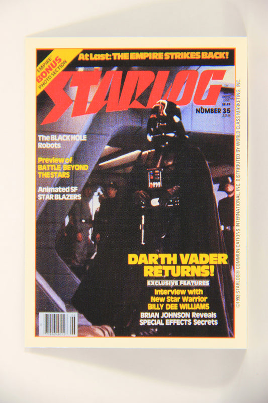 Starlog 1993 Trading Card #19 Darth Vader Returns ESB "Cover Number 35" L007587
