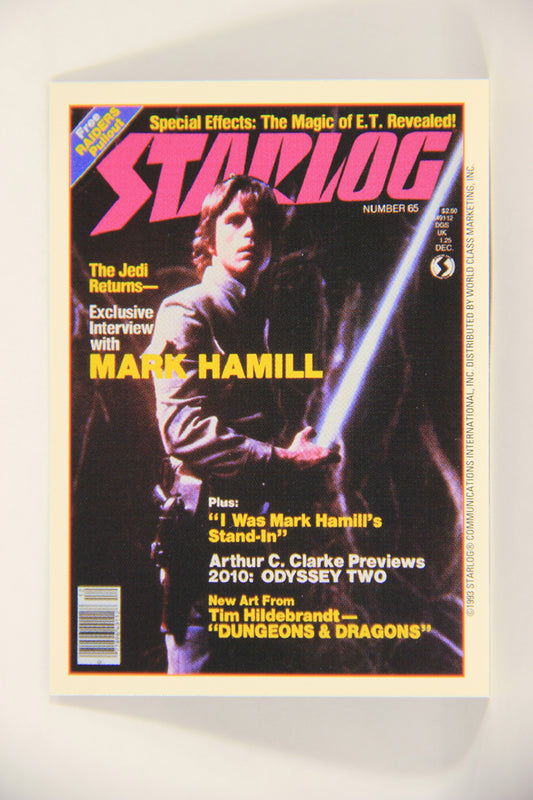 Starlog 1993 Trading Card #33 Mark Hamill The Jedi Returns "Cover Number 65" L007601