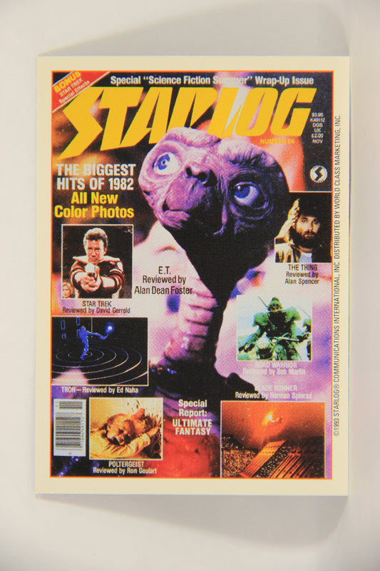 Starlog 1993 Trading Card #34 E.T. The Biggest Hits Of 1982 "Cover Number 64" L007602