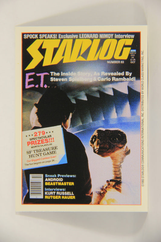 Starlog 1993 Trading Card #35 E.T. The Extra-Terrestrial "Cover Number 63" L007603