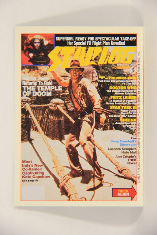 Starlog 1993 Trading Card #44 Indiana Jones Temple Of Doom "Cover Number 83" L007612