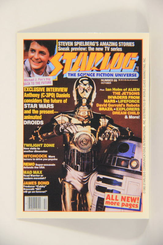 Starlog 1993 Trading Card #46 Star Wars Anthony Daniels "Cover Number 99" L007614
