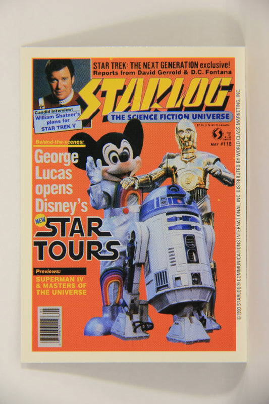 Starlog 1993 Trading Card #62 Star Tours Star Wars "Cover Number 118" L007630