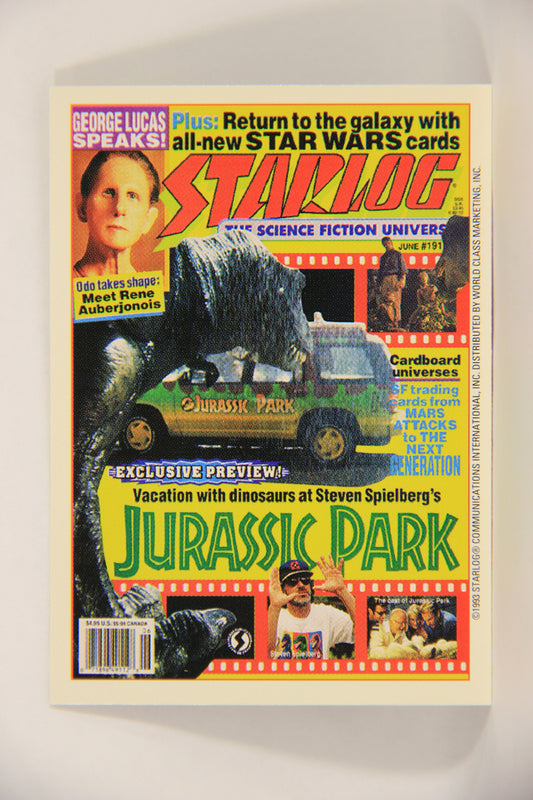 Starlog 1993 Trading Card #69 Jurassic Park "Cover Number 191" L007637