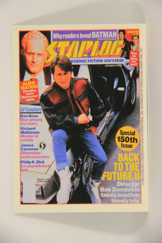 Starlog 1993 Trading Card #75 Back To The Future II "Cover Number 150" L007643