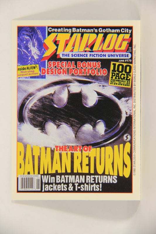 Starlog 1993 Trading Card #80 The Art Of Batman Returns "Cover Number 179" L007648