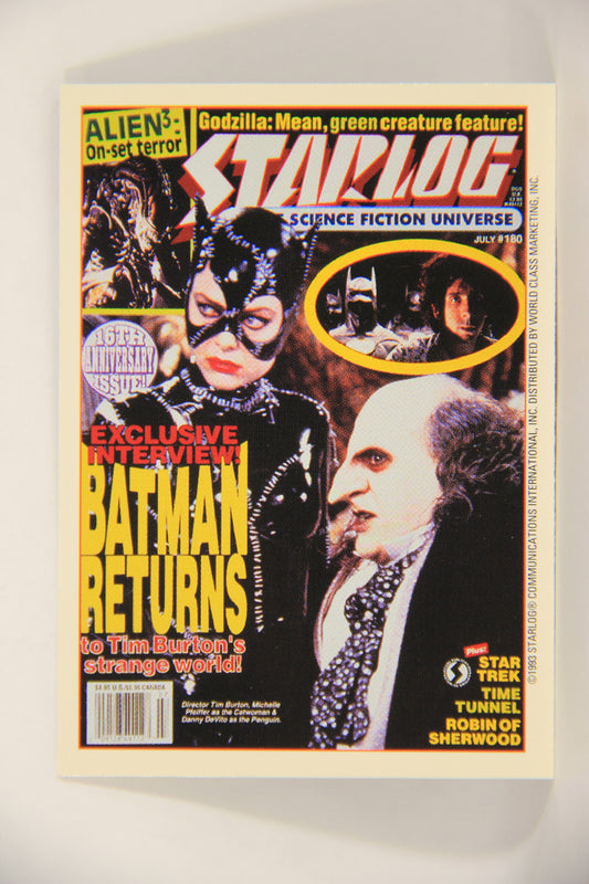 Starlog 1993 Trading Card #85 Batman Returns Catwoman "Cover Number 180" L007653