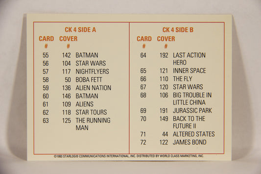 Starlog 1993 Trading Card #CL4 Checklist L007672