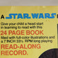 Star Wars 1980 Read-Along Record - 24 Page Book And Record ENG Canada L007819