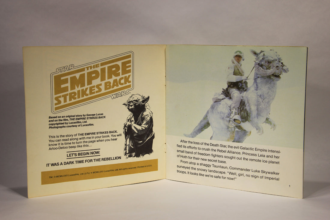 Star Wars 1980 Read-Along Record - 24 Page Book And Record ENG Canada L007819