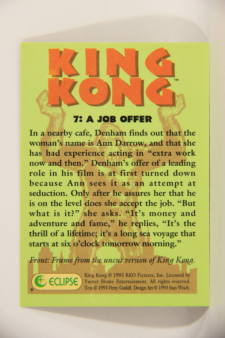 King Kong 60th Anniversary 1993 Trading Card #7 A Job Offer L007875