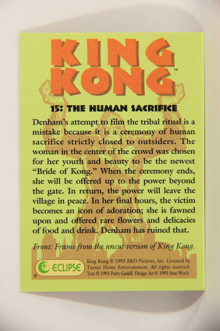 King Kong 60th Anniversary 1993 Trading Card #15 The Human Sacrifice L007883