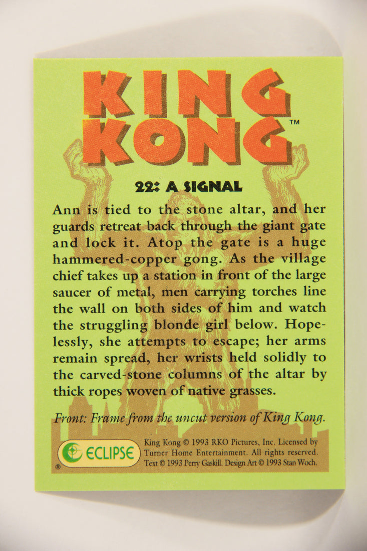 King Kong 60th Anniversary 1993 Trading Card #22 A Signal L007890