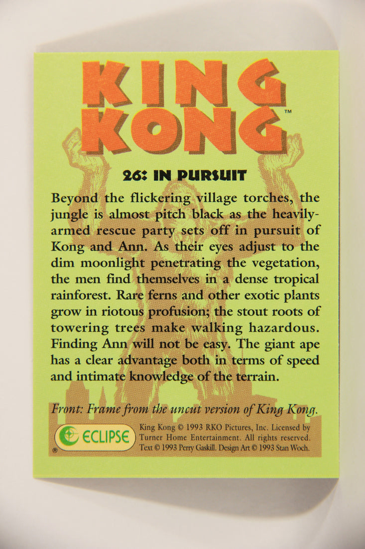 King Kong 60th Anniversary 1993 Trading Card #26 In Pursuit L007894