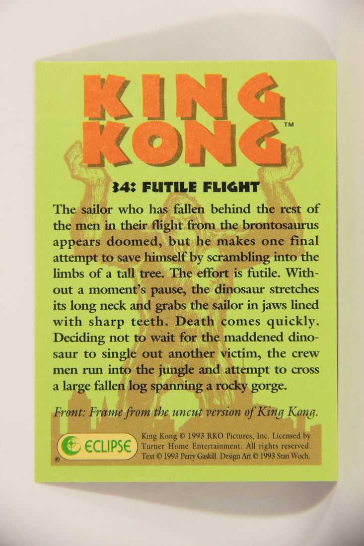 King Kong 60th Anniversary 1993 Trading Card #34 Futile Flight L007902