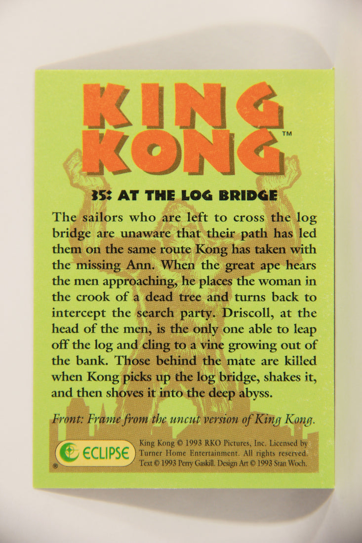 King Kong 60th Anniversary 1993 Trading Card #35 At The Log Bridge L007903