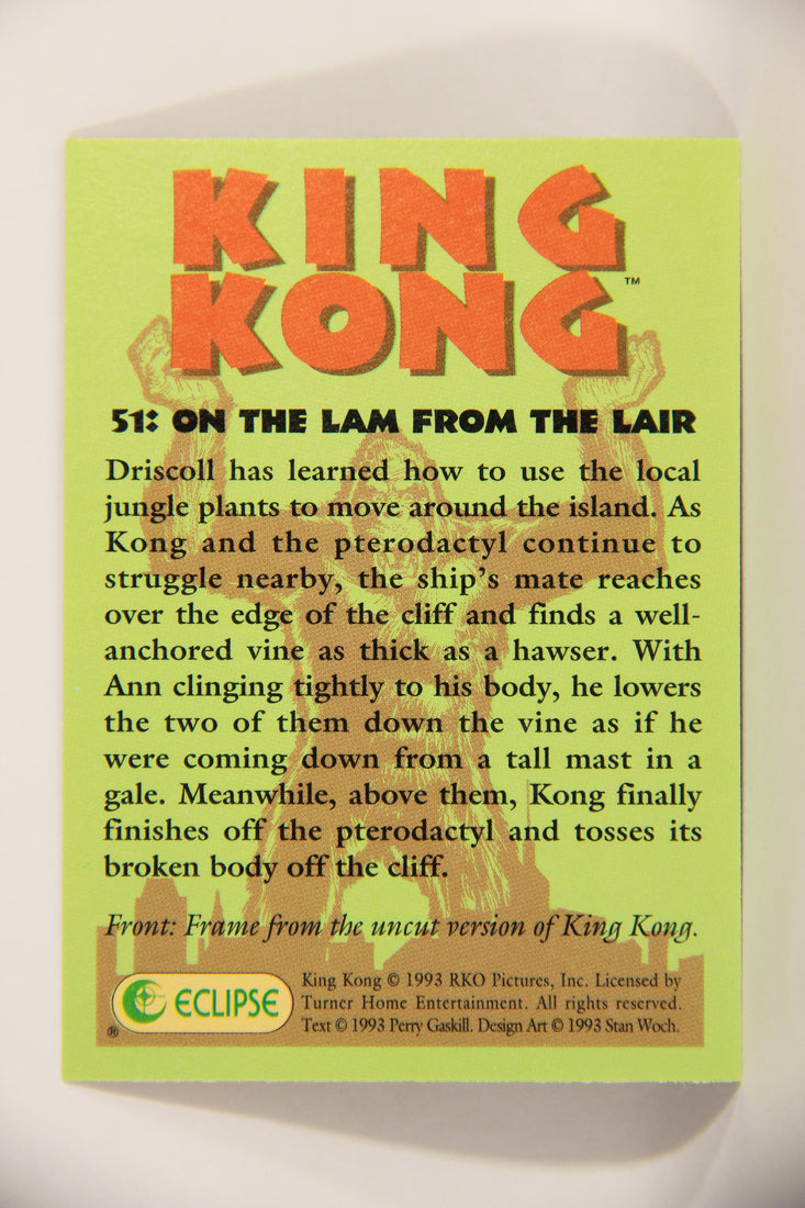 King Kong 60th Anniversary 1993 Trading Card #51 On The Lam From The Lair L007919
