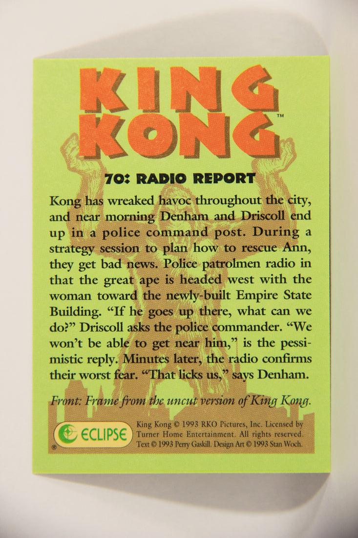 King Kong 60th Anniversary 1993 Trading Card #70 Radio Report L007938
