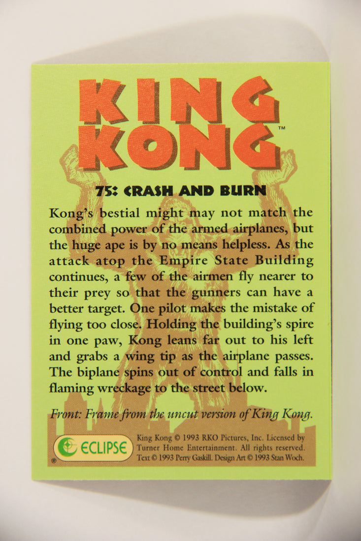 King Kong 60th Anniversary 1993 Trading Card #75 Crash And Burn L007943