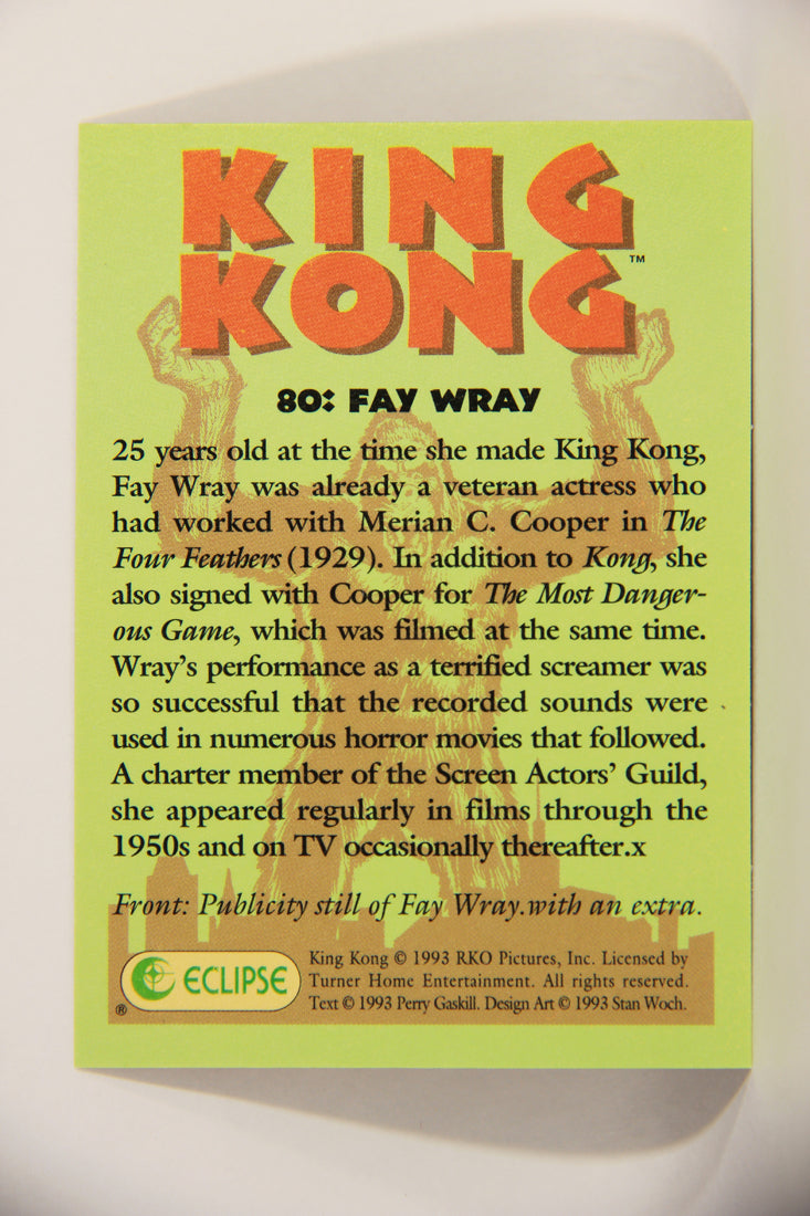 King Kong 60th Anniversary 1993 Trading Card #80 Fay Wray L007948