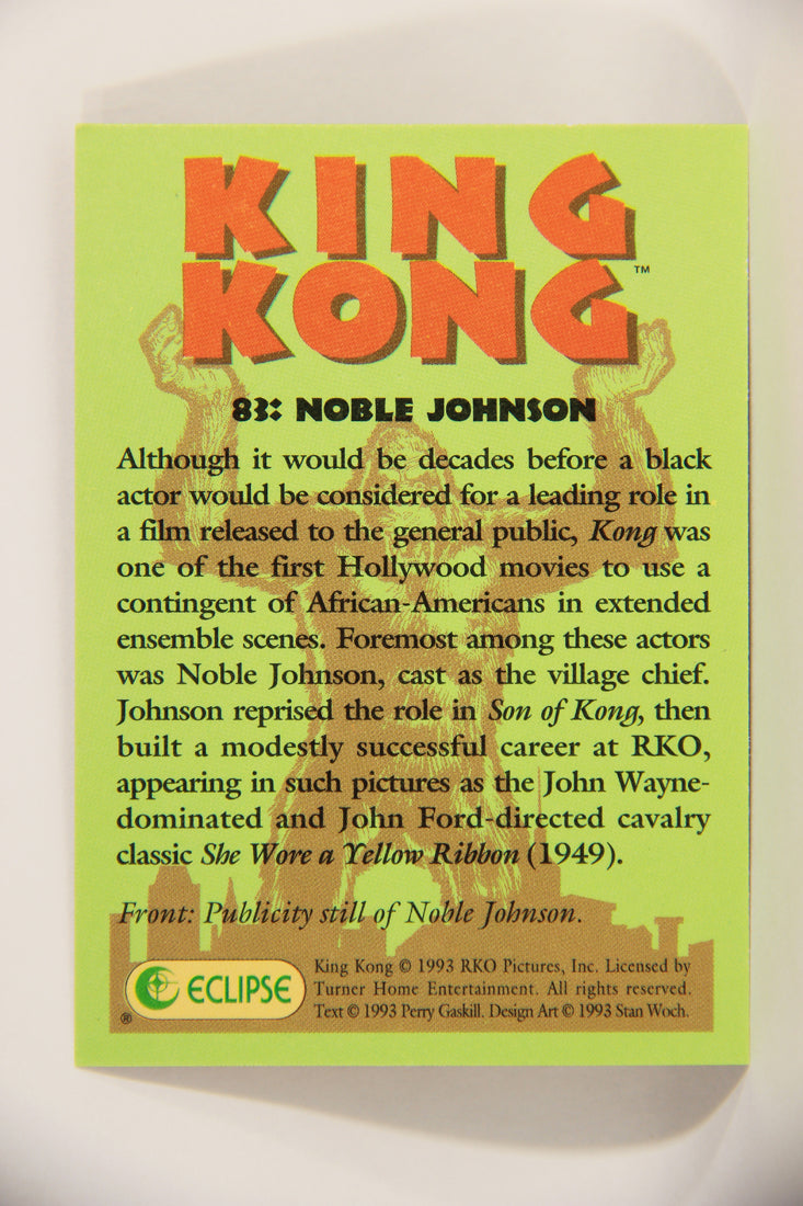 King Kong 60th Anniversary 1993 Trading Card #83 Noble Johnson L007951