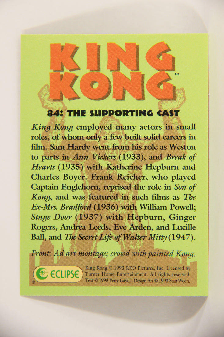 King Kong 60th Anniversary 1993 Trading Card #84 The Supporting Cast L007952