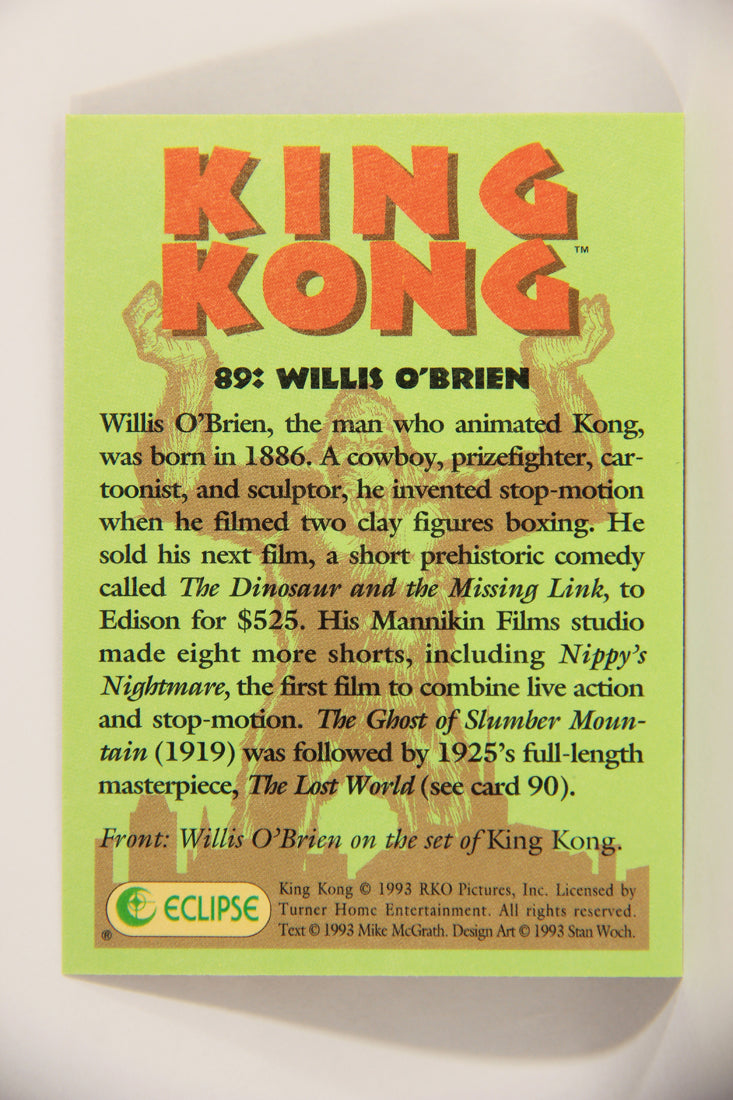 King Kong 60th Anniversary 1993 Trading Card #89 Willis O'Brien L007957
