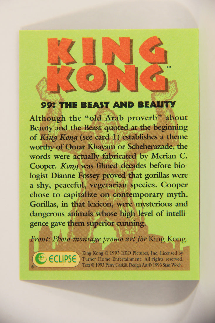 King Kong 60th Anniversary 1993 Trading Card #99 The Beast And Beauty L007967