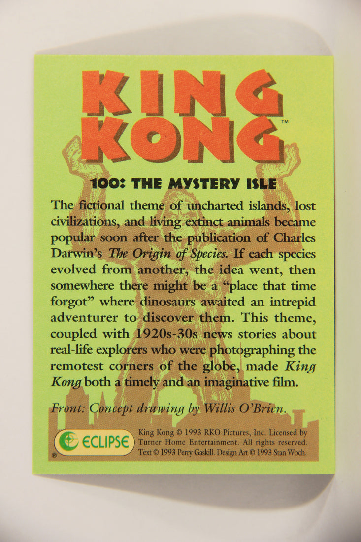 King Kong 60th Anniversary 1993 Trading Card #100 The Mystery Isle L007968