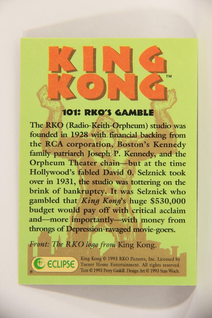 King Kong 60th Anniversary 1993 Trading Card #101 RKO's Gamble L007969