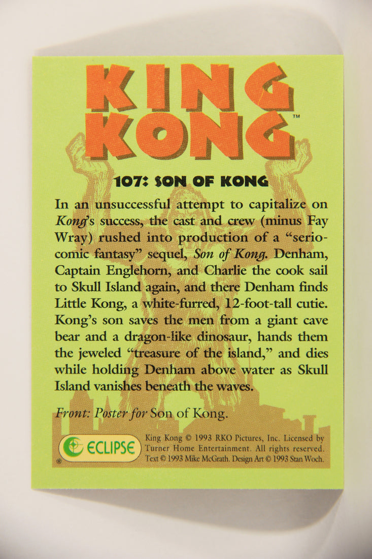 King Kong 60th Anniversary 1993 Trading Card #107 Son Of Kong L007975
