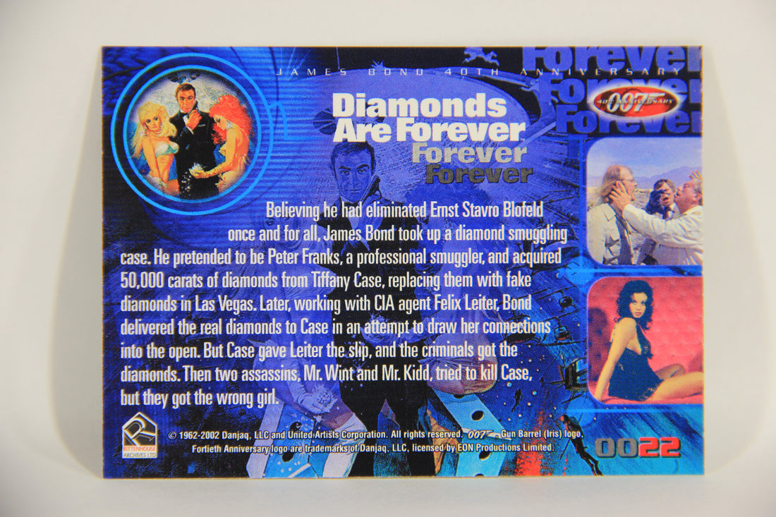 James Bond 007 40th Anniversary 2002 Trading Card #22 Diamonds Are Forever L008115