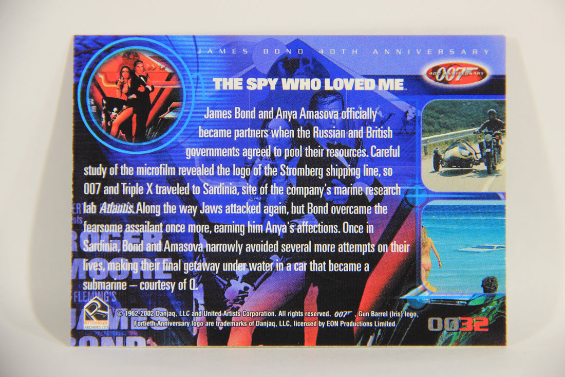 James Bond 007 40th Anniversary 2002 Trading Card #32 The Spy Who Loved Me L008125