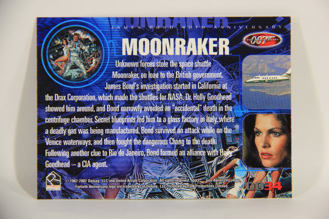 James Bond 007 40th Anniversary 2002 Trading Card #34 Moonraker L008127