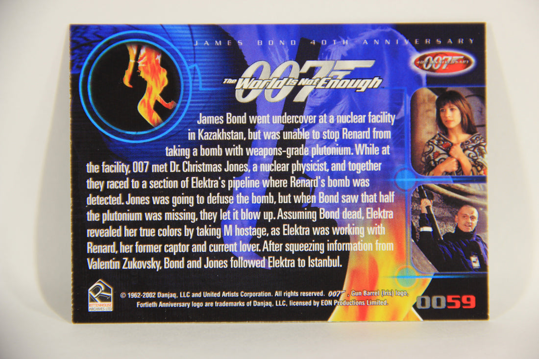 James Bond 007 40th Anniversary 2002 Trading Card #59 Bond Saves Elektra L008152