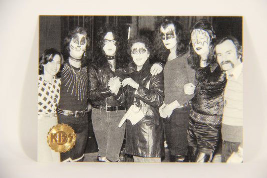 Kiss 1998 Series I Trading Card #17 Kiss Signed With Buddha Records L008396