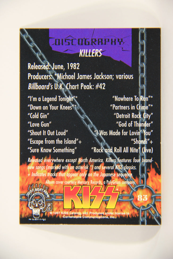 Kiss 1998 Series I Trading Card #83 Killers L008462