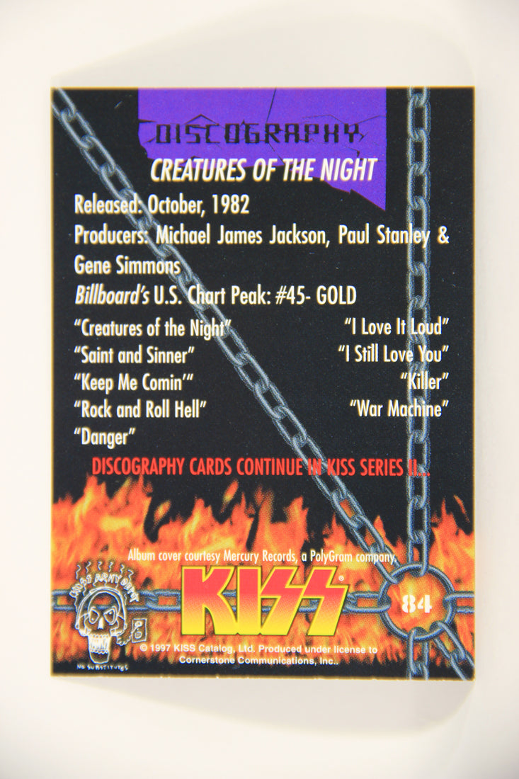 Kiss 1998 Series I Trading Card #84 Creatures Of The Night L008463