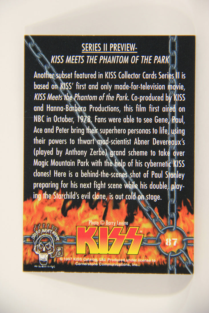 Kiss 1998 Series I Trading Card #87 Filming KISS Meets The Phantom Of The Park L008466