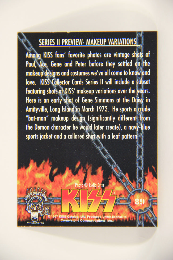 Kiss 1998 Series I Trading Card #89 Makeup Variations L008468