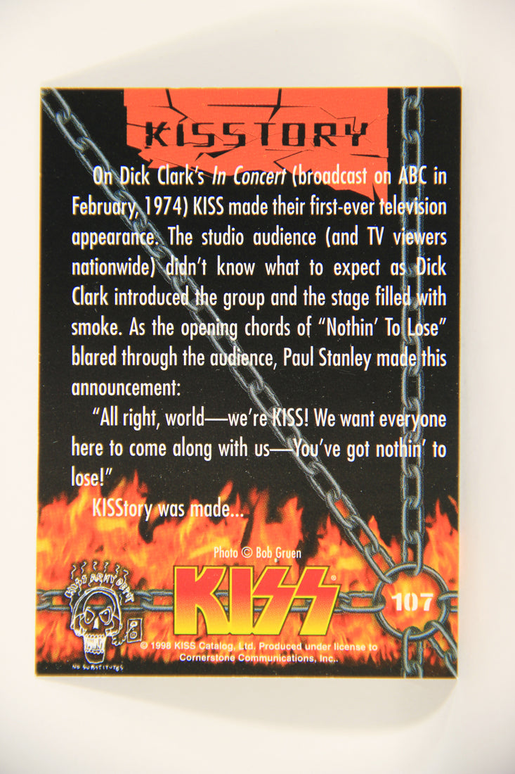 Kiss 1998 Series II Trading Card #107 Dick Clark's In Concert TV Show L008486