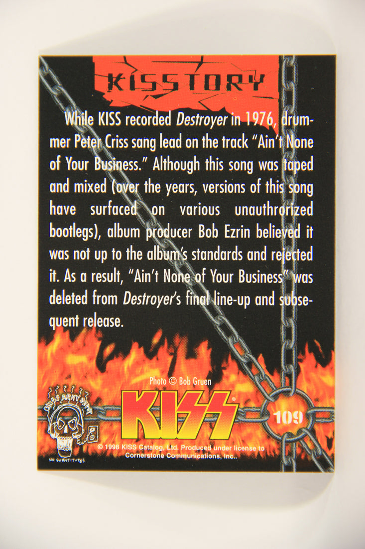 Kiss 1998 Series II Trading Card #109 Ain't None Of Your Business L008488