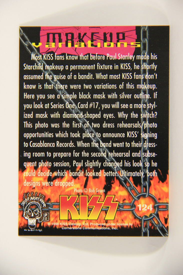 Kiss 1998 Series II Trading Card #124 Paul Stanley's Bandit Look L008503