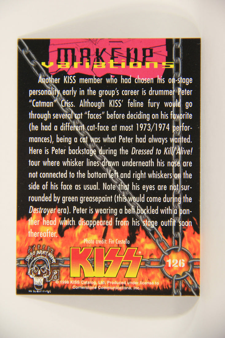 Kiss 1998 Series II Trading Card #126 Dressed To Kill - Alive Tour L008505