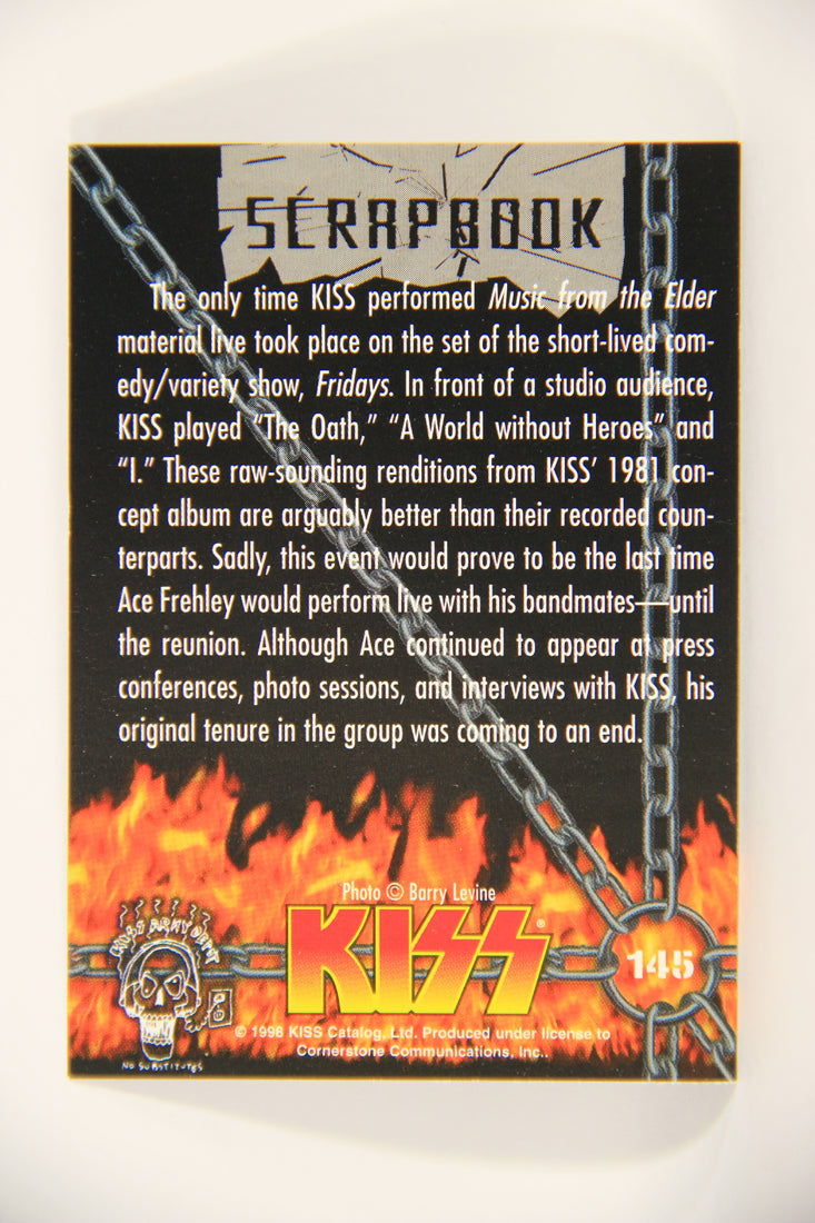 Kiss 1998 Series II Trading Card #145 Last Ace Frehley Live Performance L008524