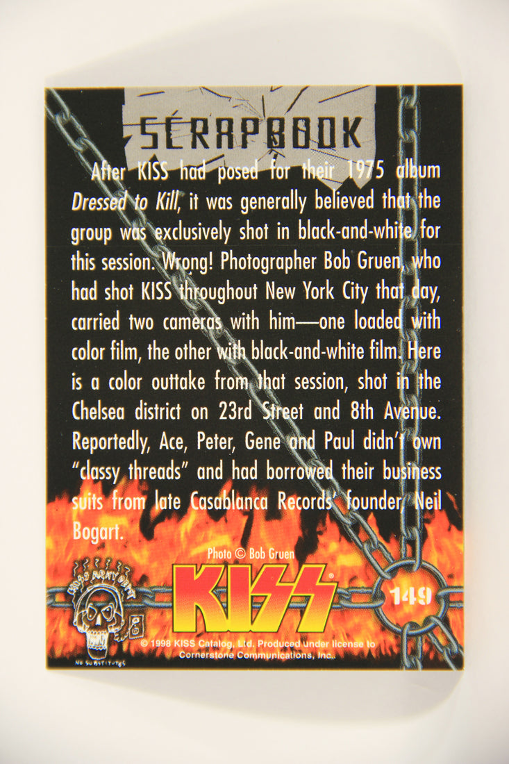 Kiss 1998 Series II Trading Card #149 Dressed To Kill 1975 Album Color Shot L008528